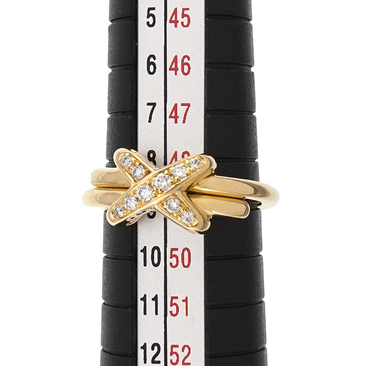 Jeux de Liens Diamond Ring 18K YG 750 size50 4.75-5(US)