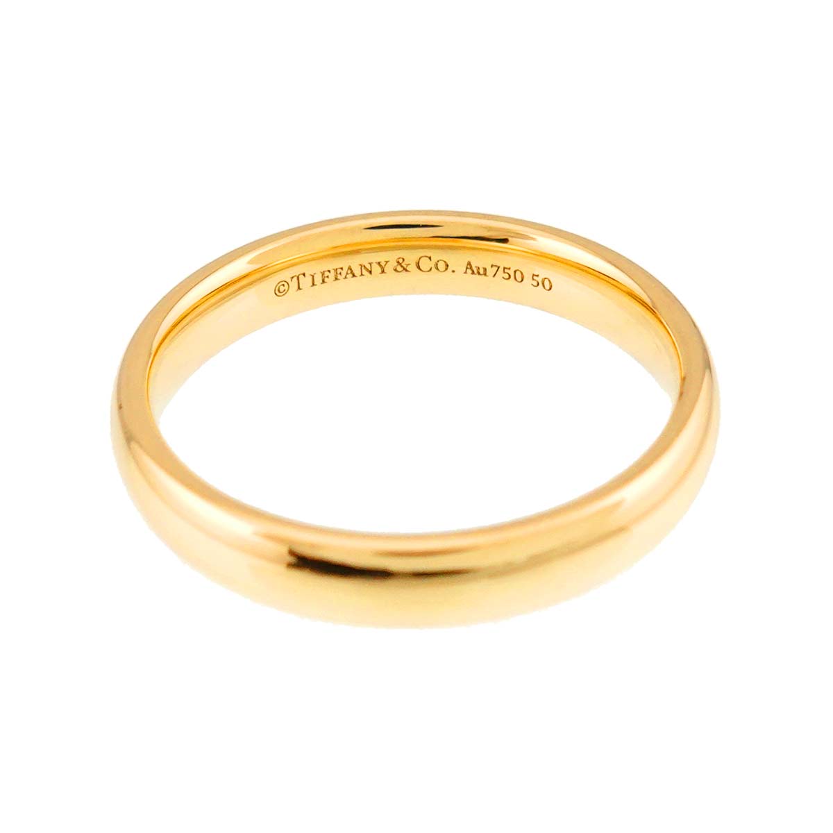 Forever Band Ring 18K Yellow Gold 750 Size9(US)