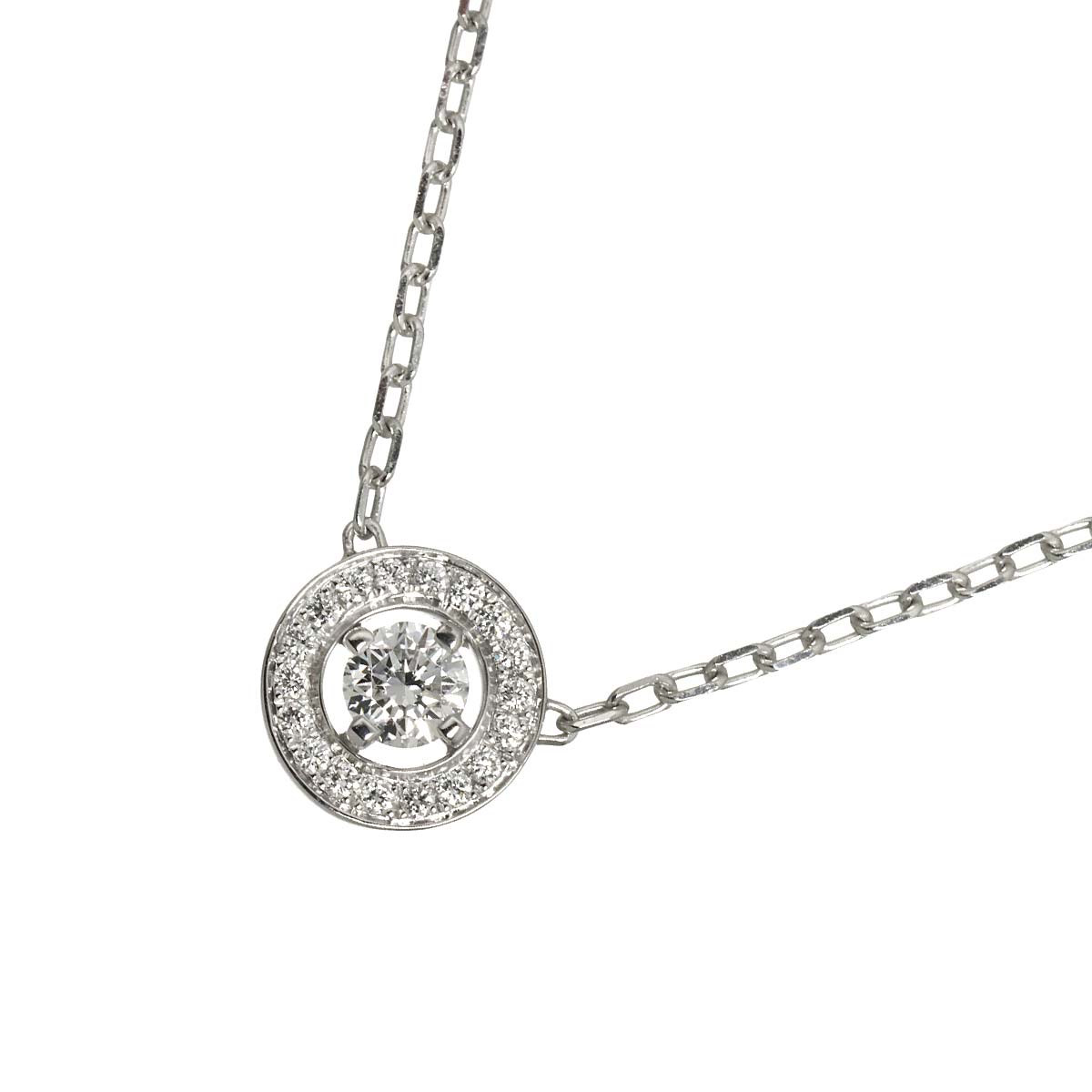 Diamond Necklace 18K WG 750