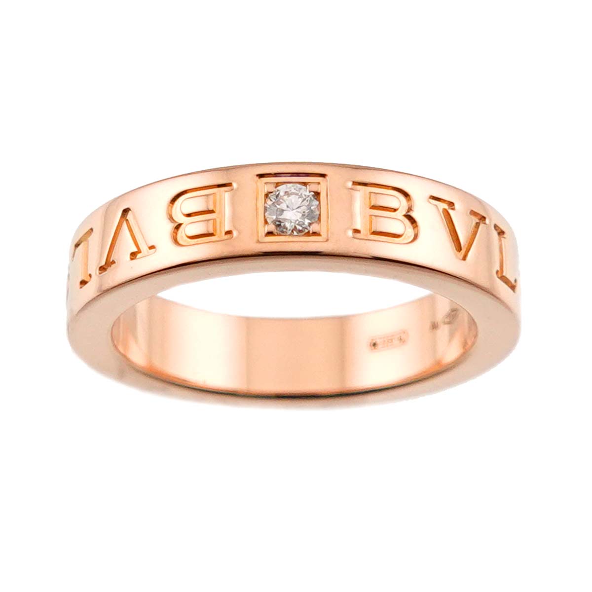 B-ZERO1 Diamond Ring 18K Pink Gold 750 Size4(US)