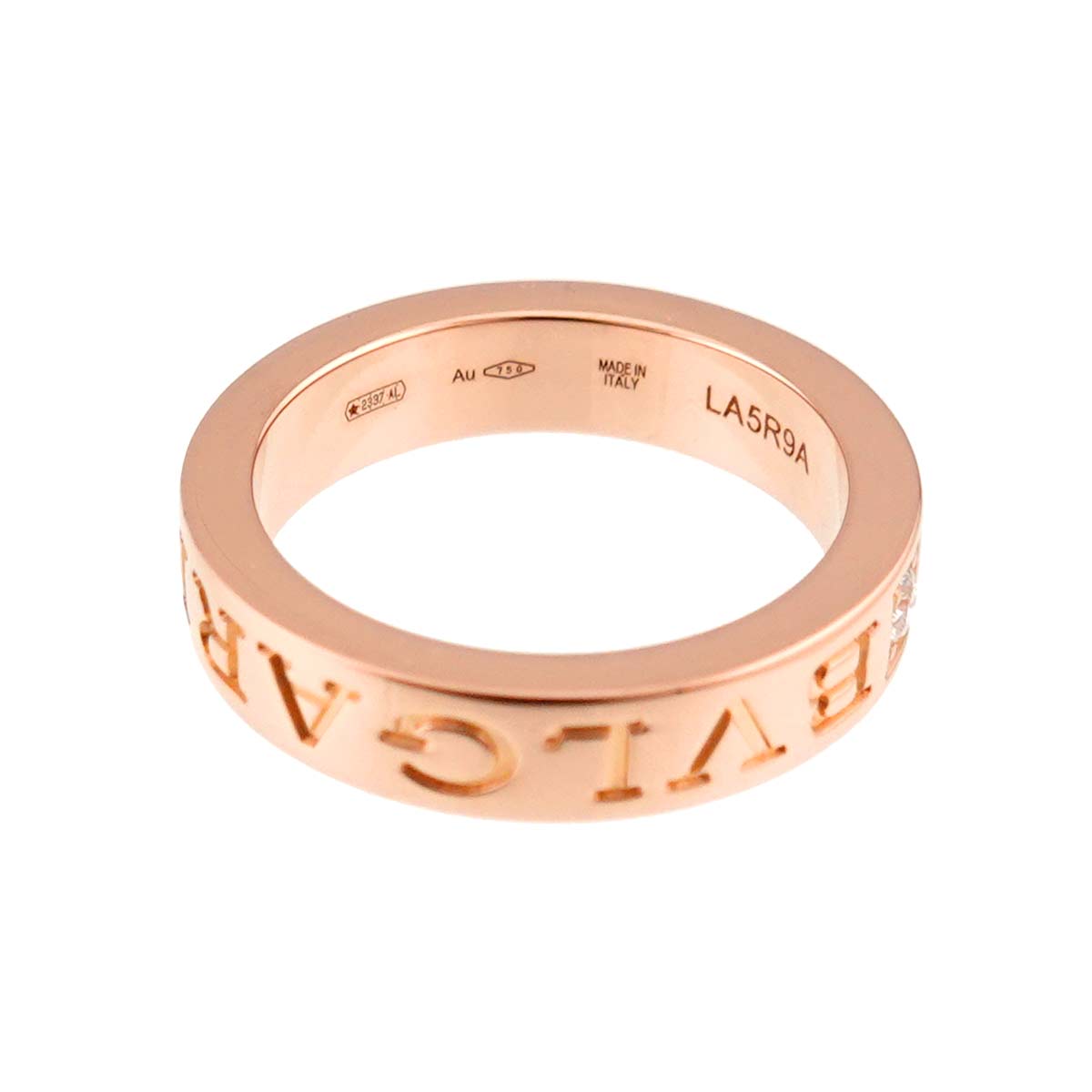 B-ZERO1 Diamond Ring 18K Pink Gold 750 Size4(US)