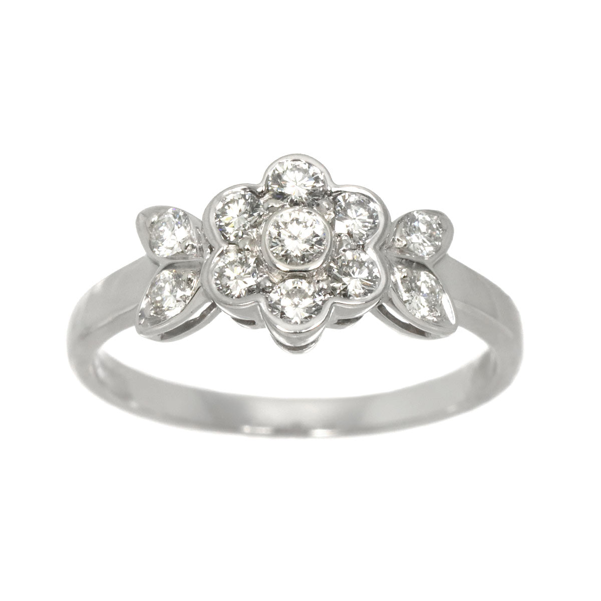 Flora Diamond Ring Pt Platinum Size5.25(US)
