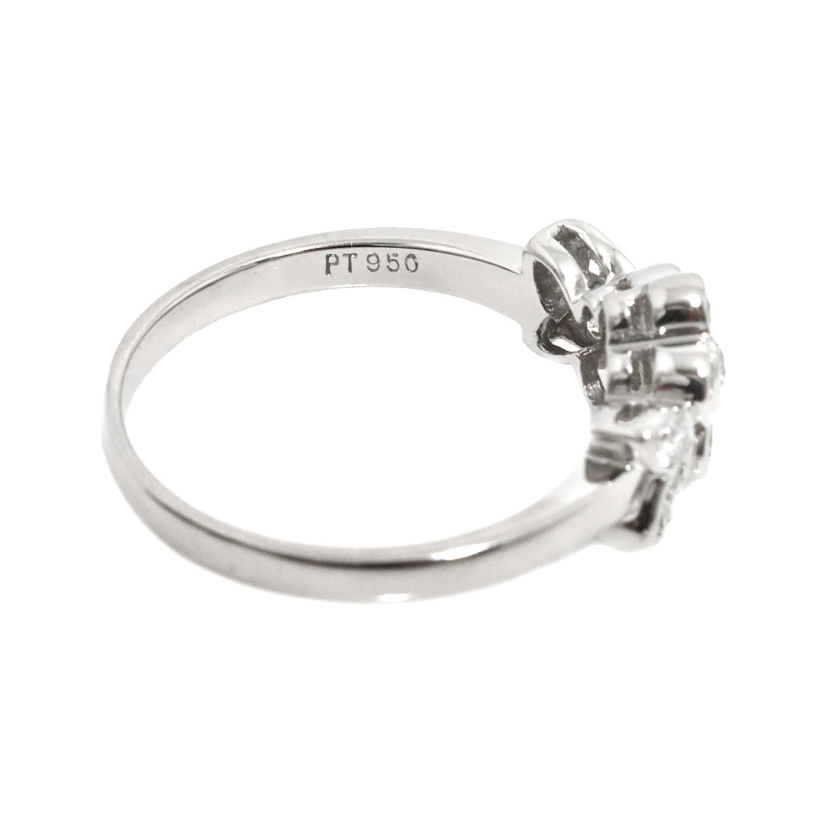 Flora Diamond Ring Pt Platinum Size5.25(US)