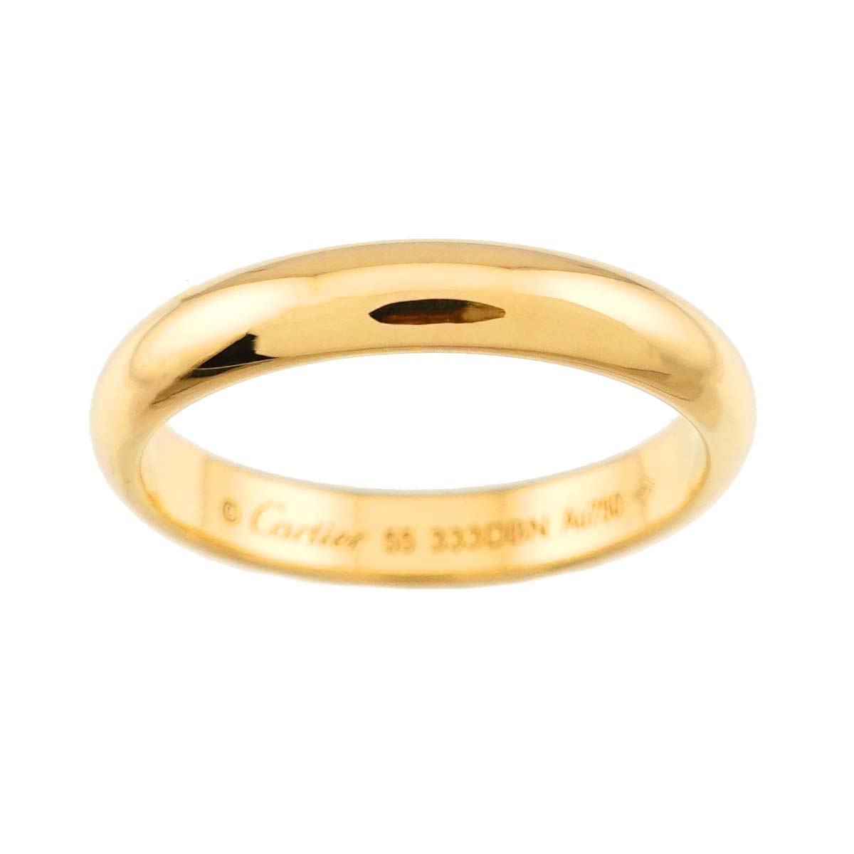 1895 Classic Band Ring 18K YG 750 size55 7.25(US)