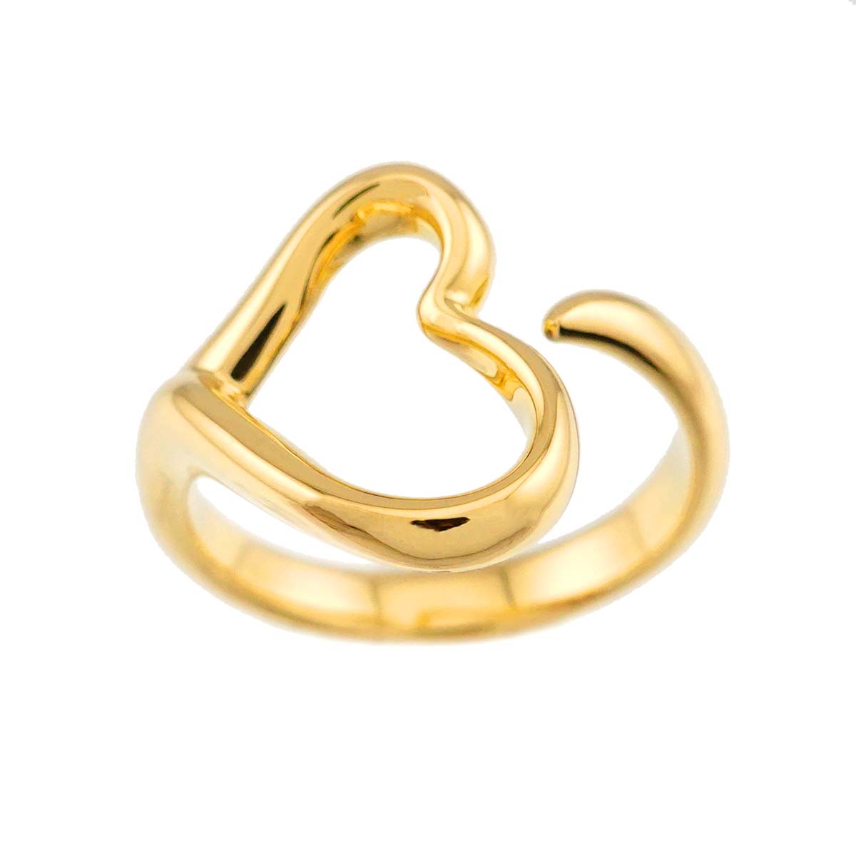 Open Heart Ring 18K YG 750 Size5.5-5.75(US)