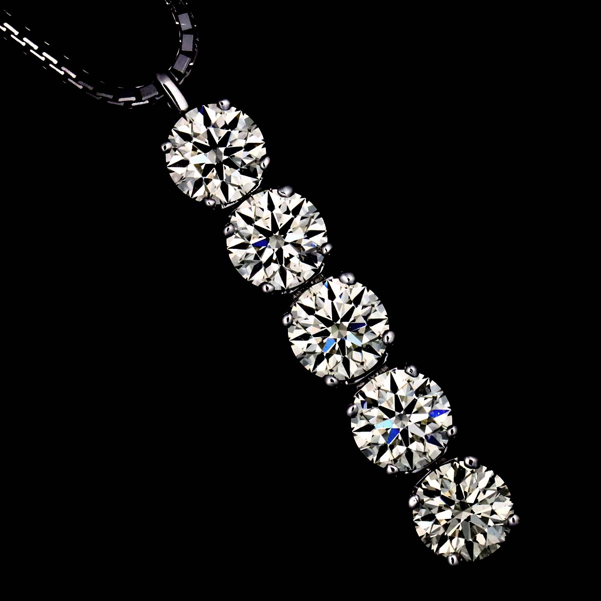 Diamond 1.20ct Necklace 18K White Gold 750