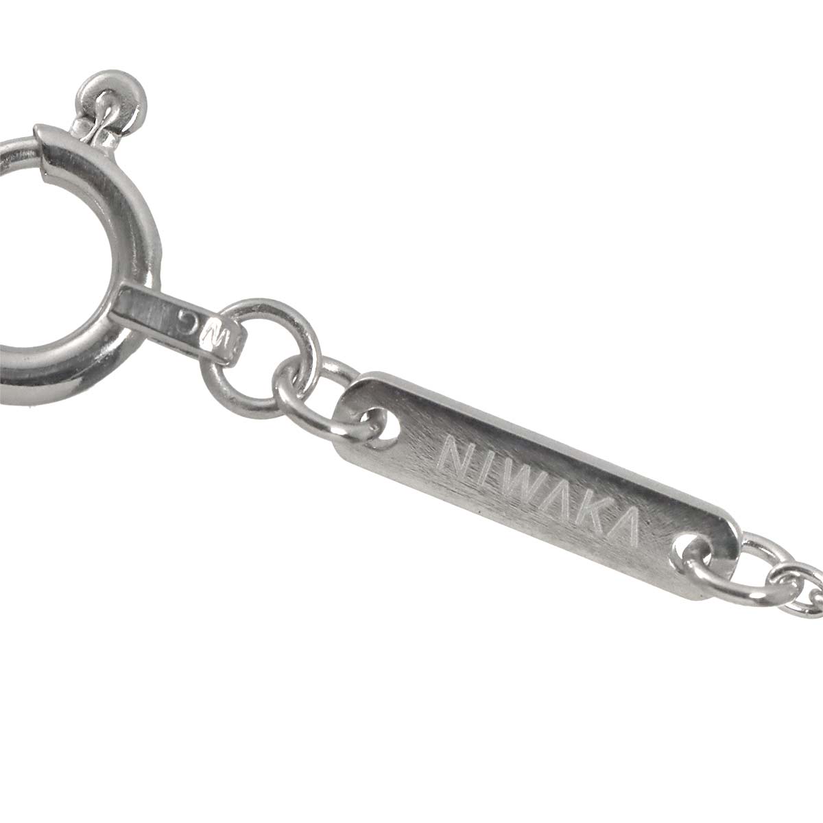 Diamond Necklace 18K WG White Gold 750