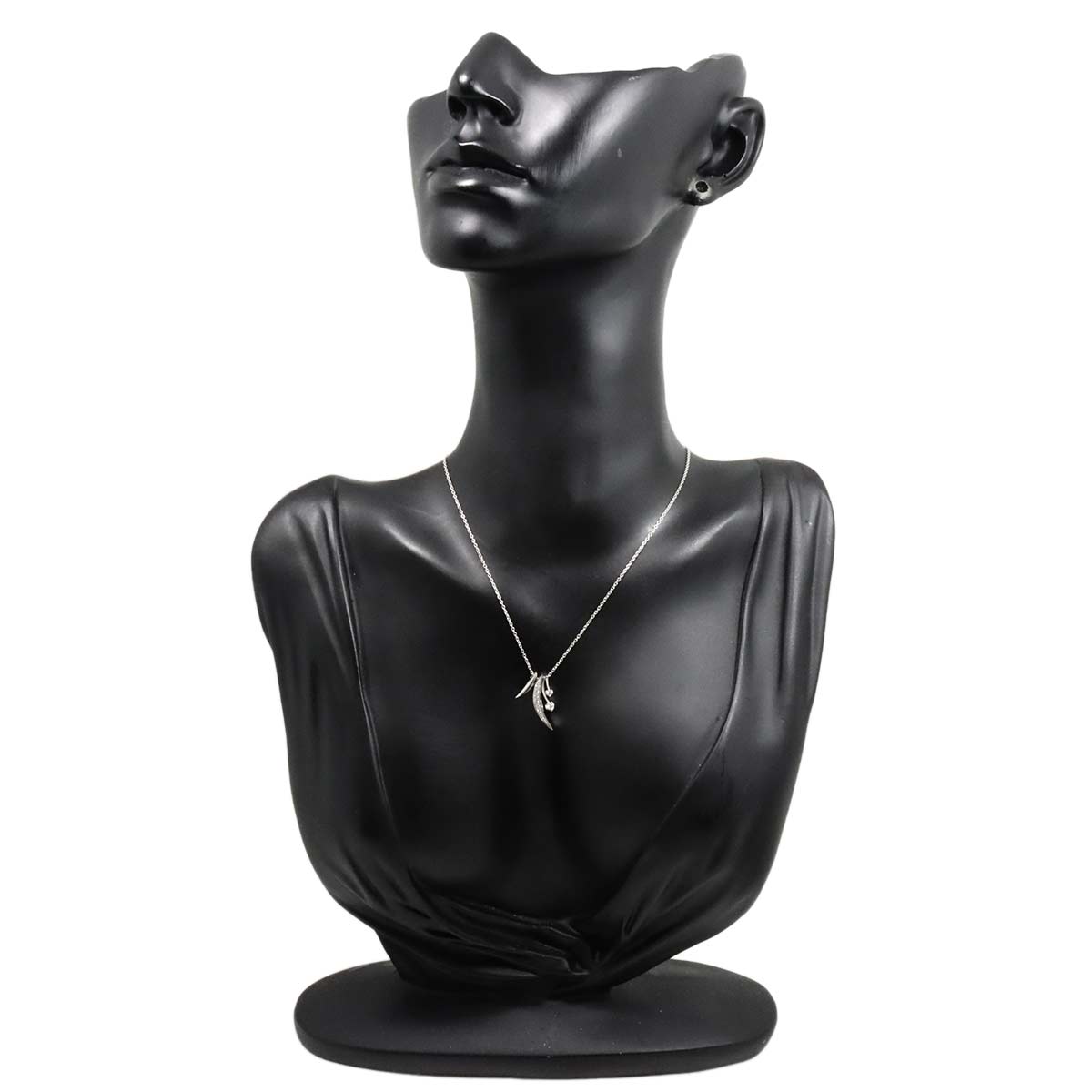 Diamond Necklace 18K WG White Gold 750