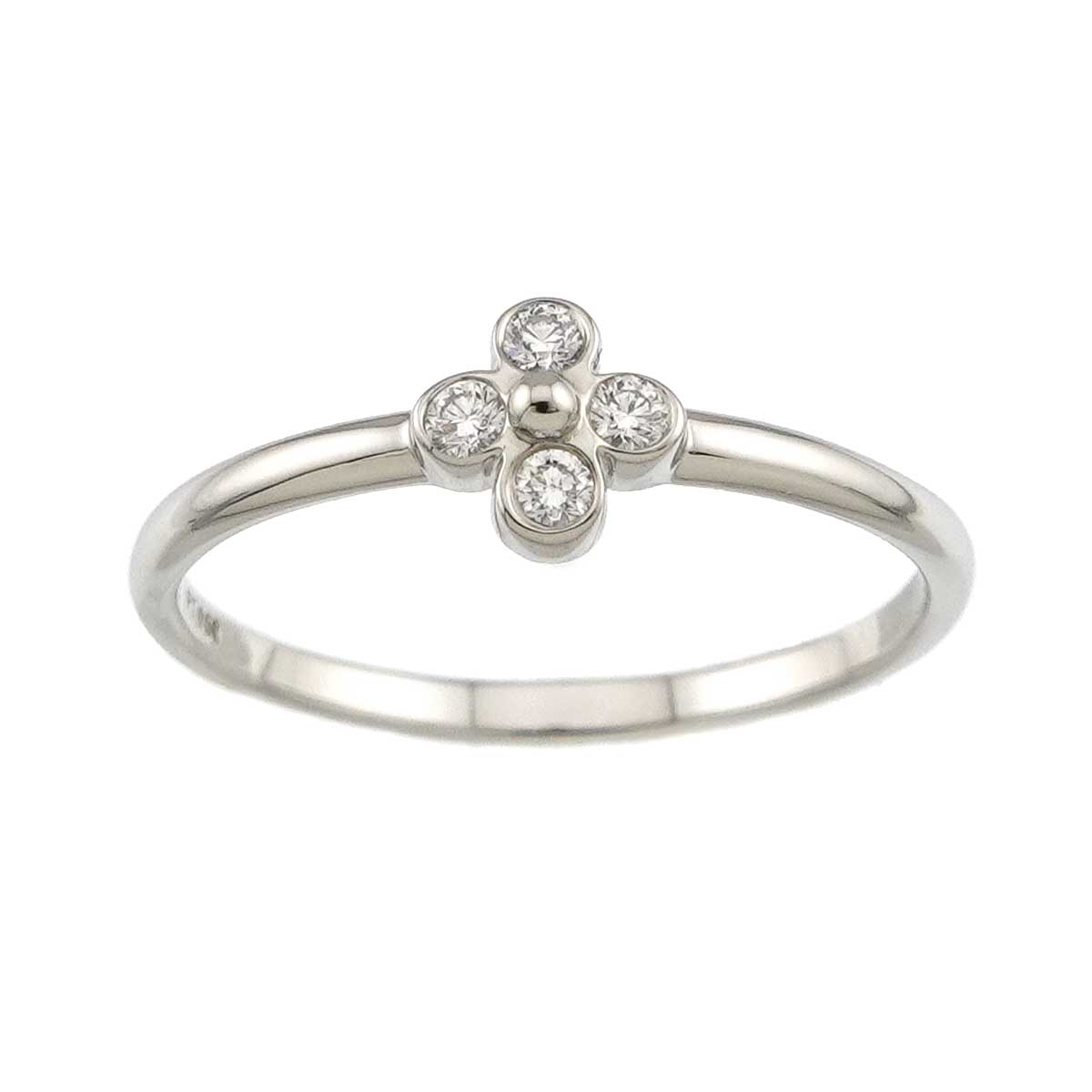 Flower Diamond Ring Platinum Size9.5-9.75(US)