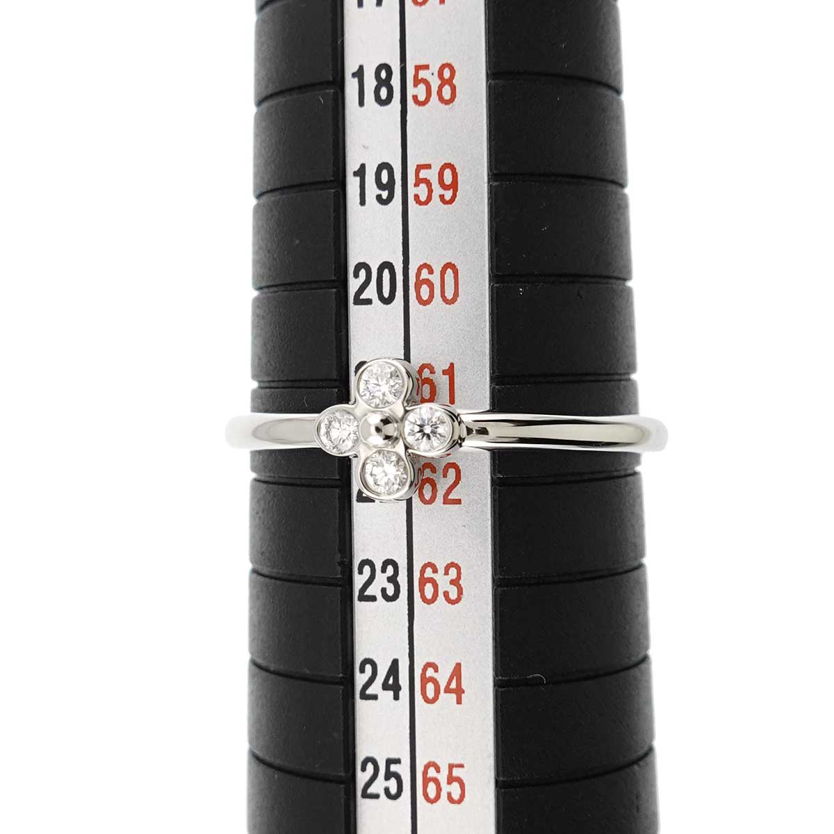 Flower Diamond Ring Platinum Size9.5-9.75(US)