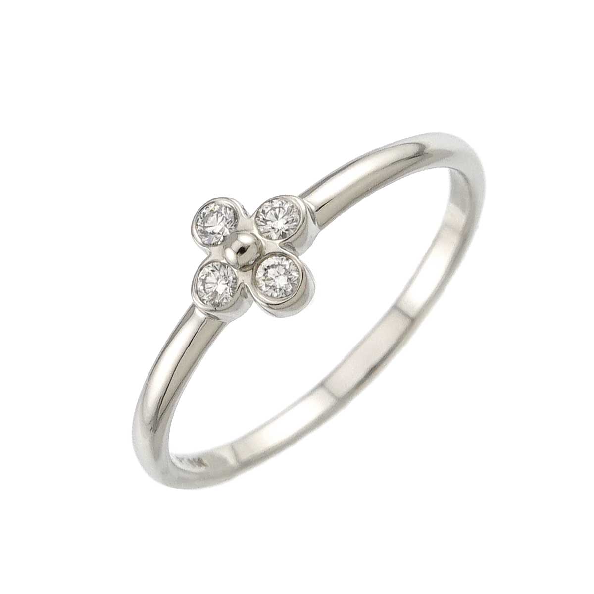 Flower Diamond Ring Platinum Size9.5-9.75(US)