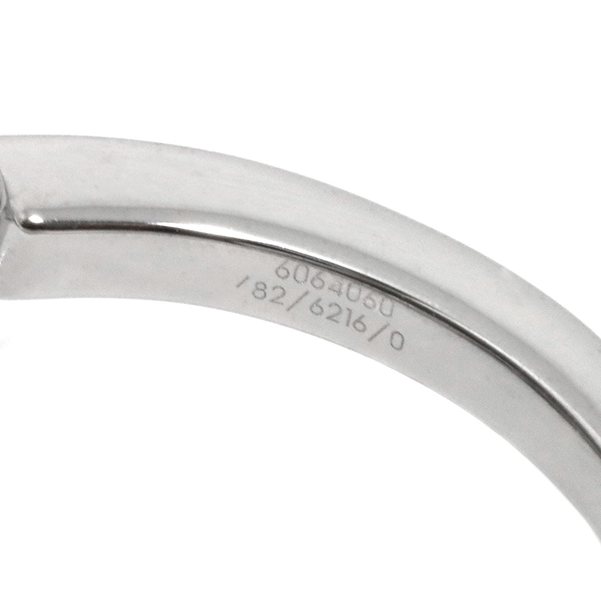 Happy Diamond Heart Ring 18K White Gold 750 Size7.25(US)