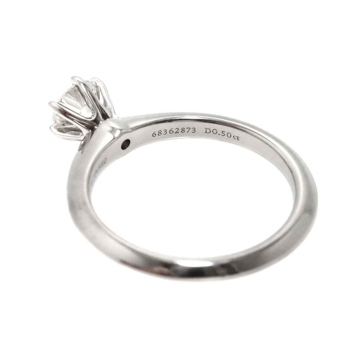 Diamond 0.50ct Ring Pt 5.75-6(US)