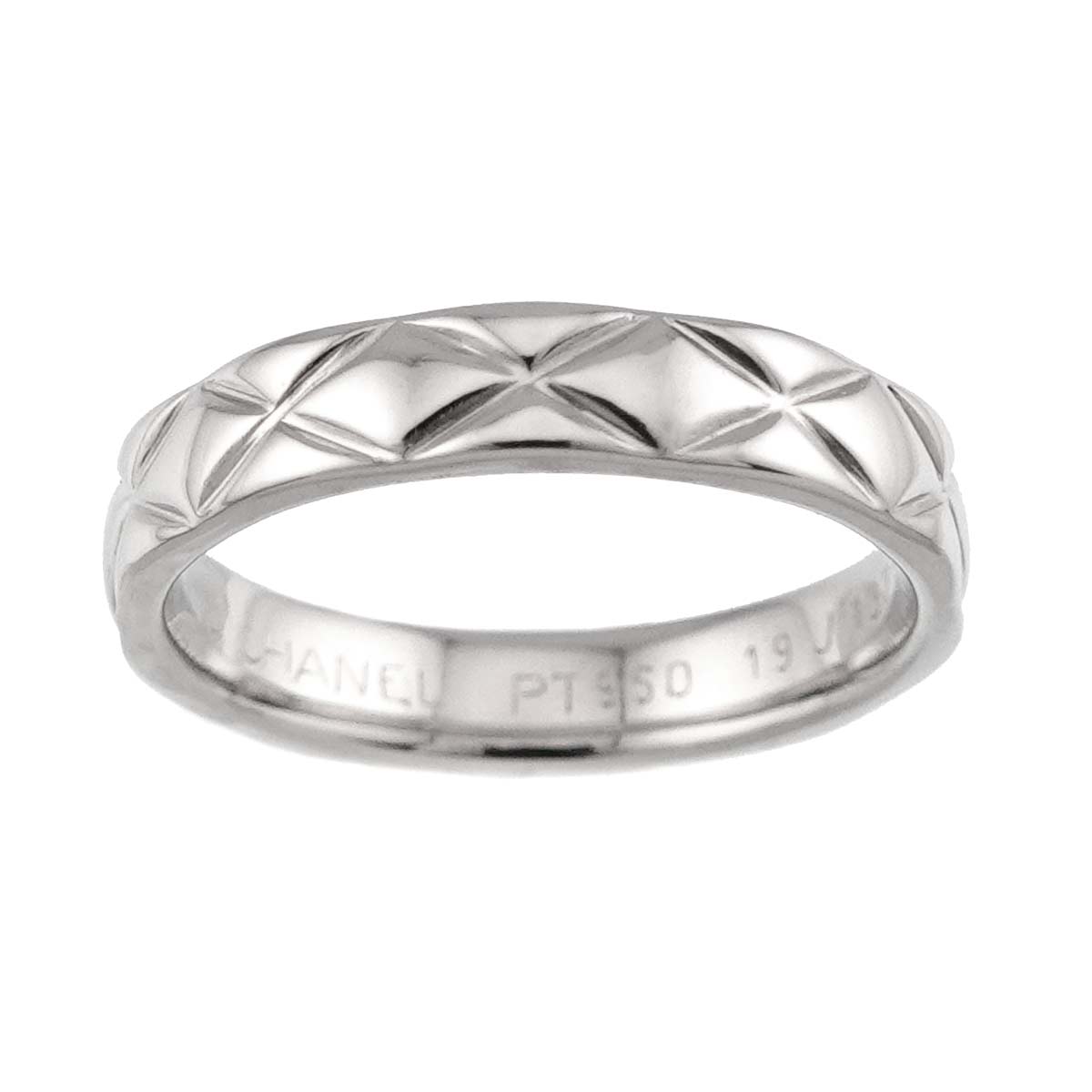 Matelasse Ring Pt Platinum size3.25(US)