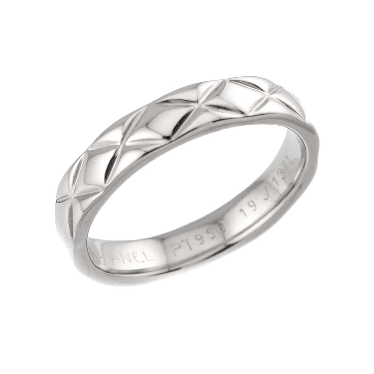 Matelasse Ring Pt Platinum size3.25(US)