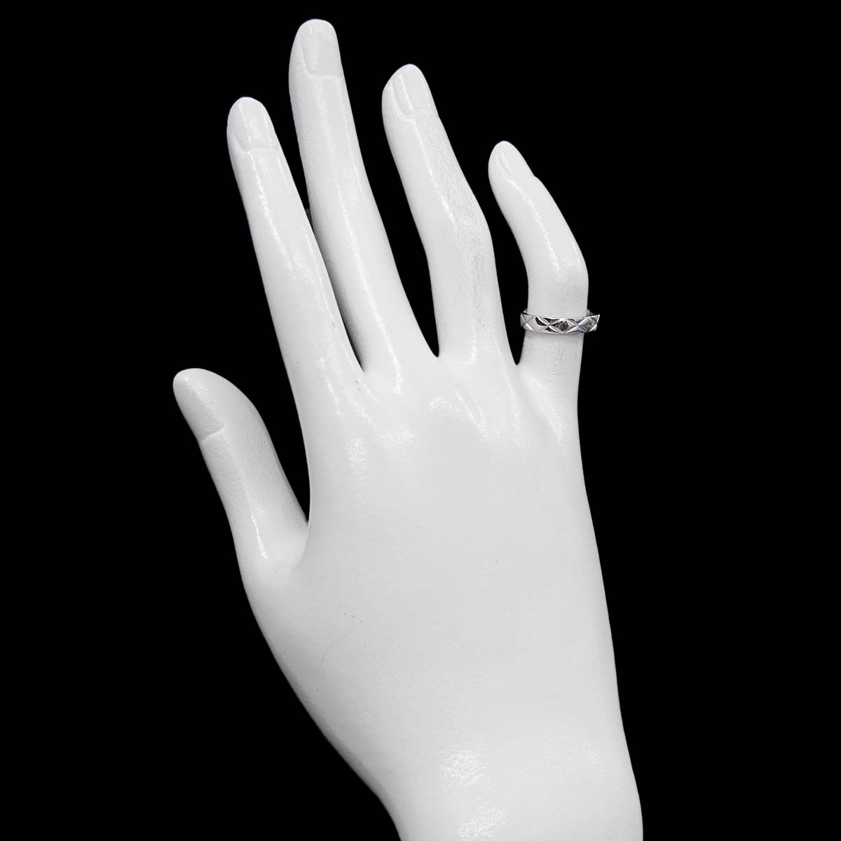 Matelasse Ring Pt Platinum size3.25(US)