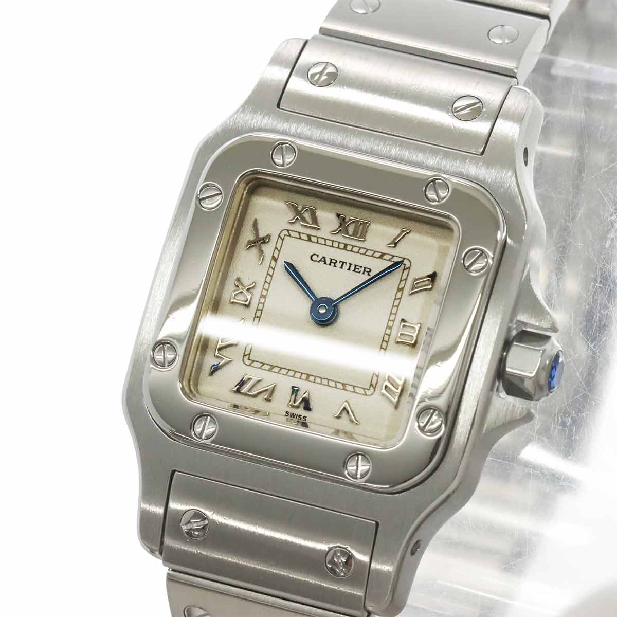 Santos Galbee SM W20024D6 Quartz Cream Dial Ladies Watch