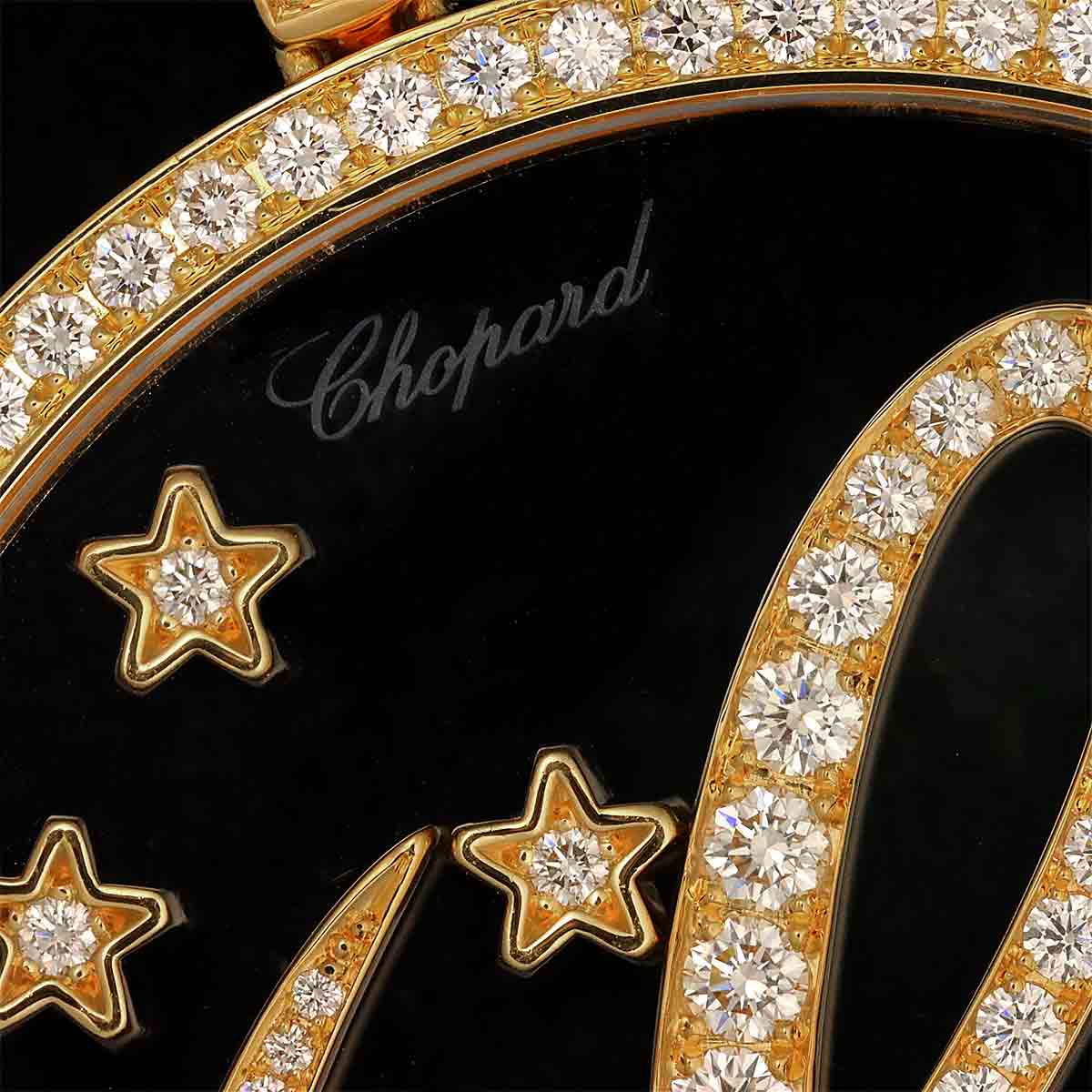 Happy Diamond Pendant Top 18K Yellow Gold 750