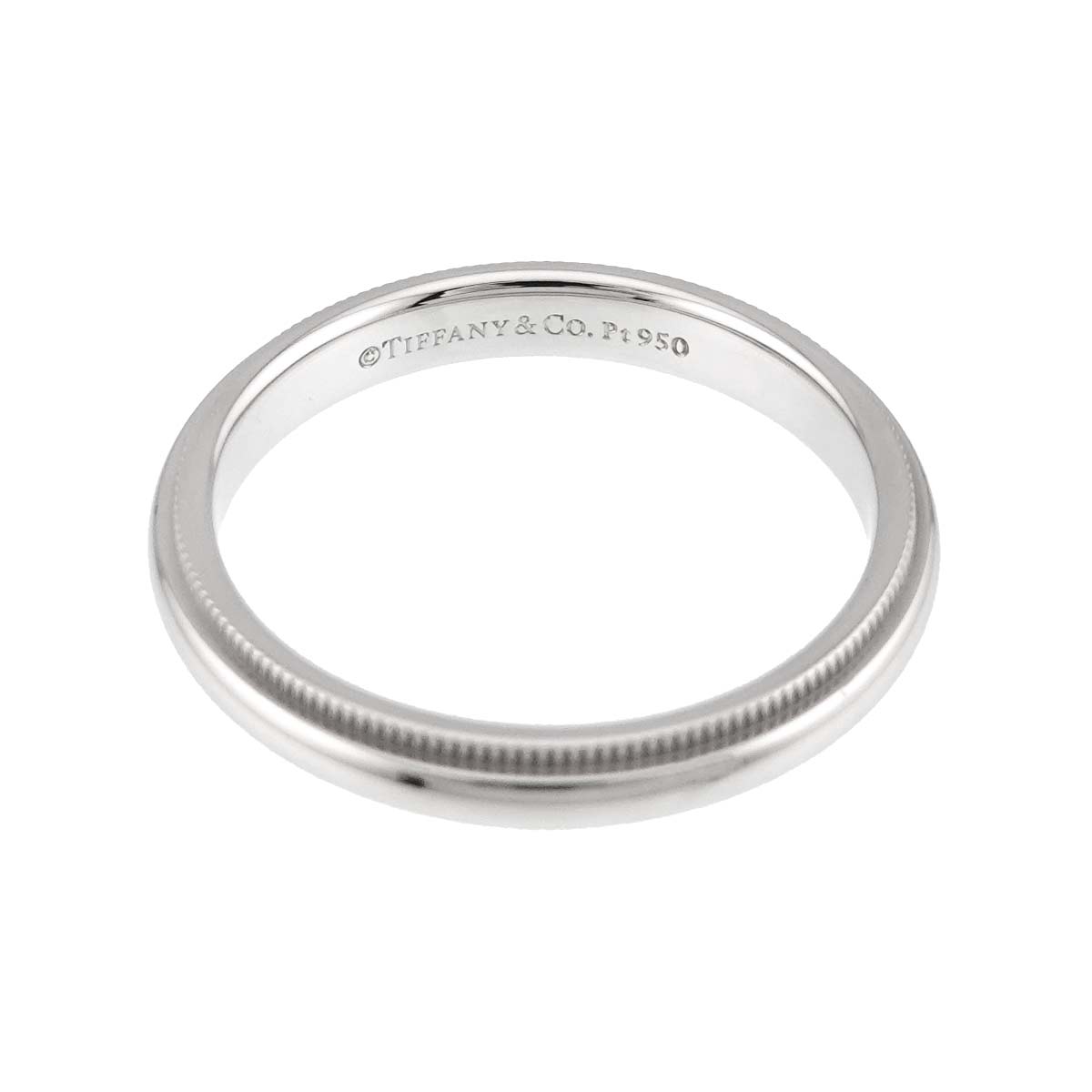 Milgrain Band Ring Pt Platinum Size7.25(US)