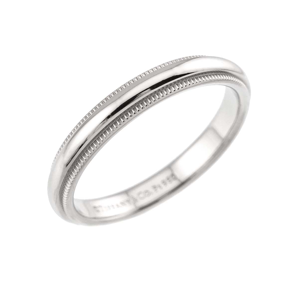 Milgrain Band Ring Pt Platinum Size7.25(US)