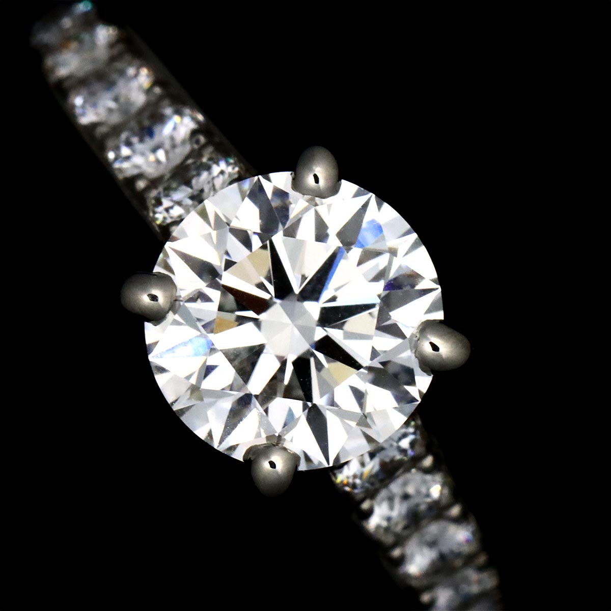 Diamond 1.36ct D/VVS2/3EX Ring Platinum size48 4.5(US)
