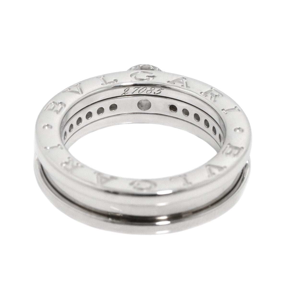 B-zero1 Solitaire Diamond Ring 18K WG 750 size49 4.5-4.75(US)