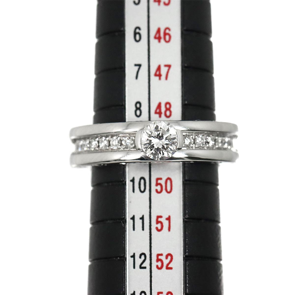 B-zero1 Solitaire Diamond Ring 18K WG 750 size49 4.5-4.75(US)