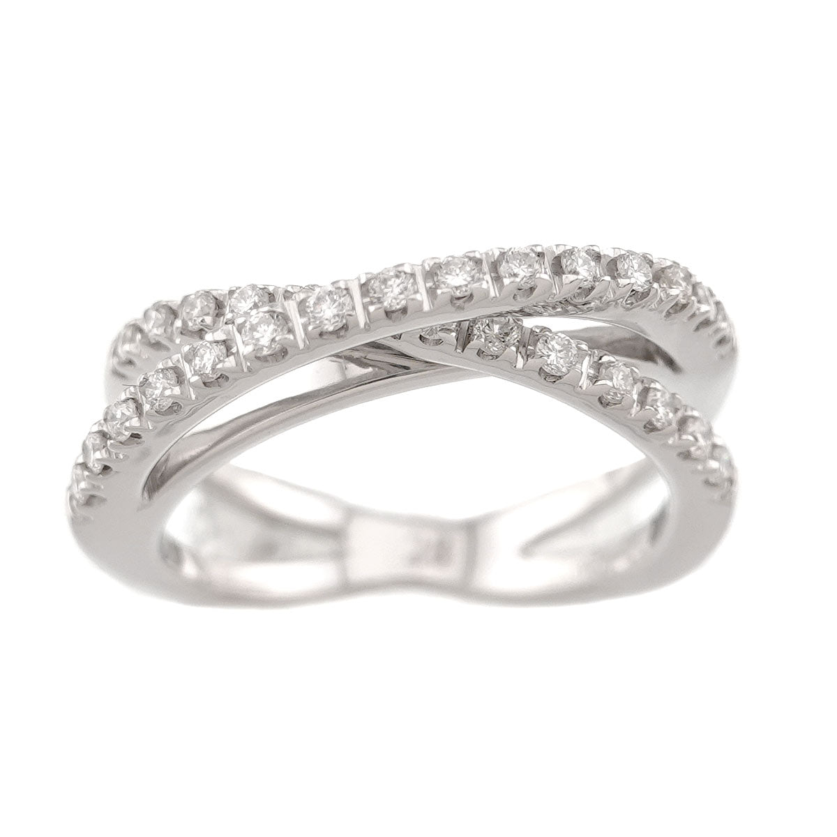 Aoyama Diamond 0.28ct Ring 18K WG 750 Size4.5(US)