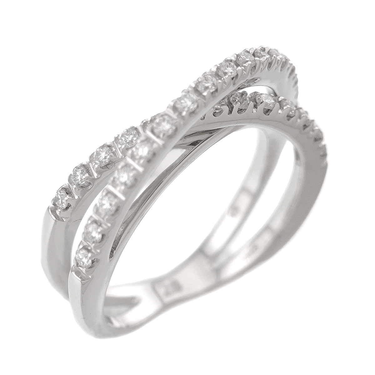 Aoyama Diamond 0.28ct Ring 18K WG 750 Size4.5(US)