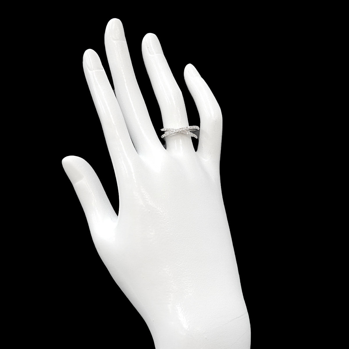 Aoyama Diamond 0.28ct Ring 18K WG 750 Size4.5(US)