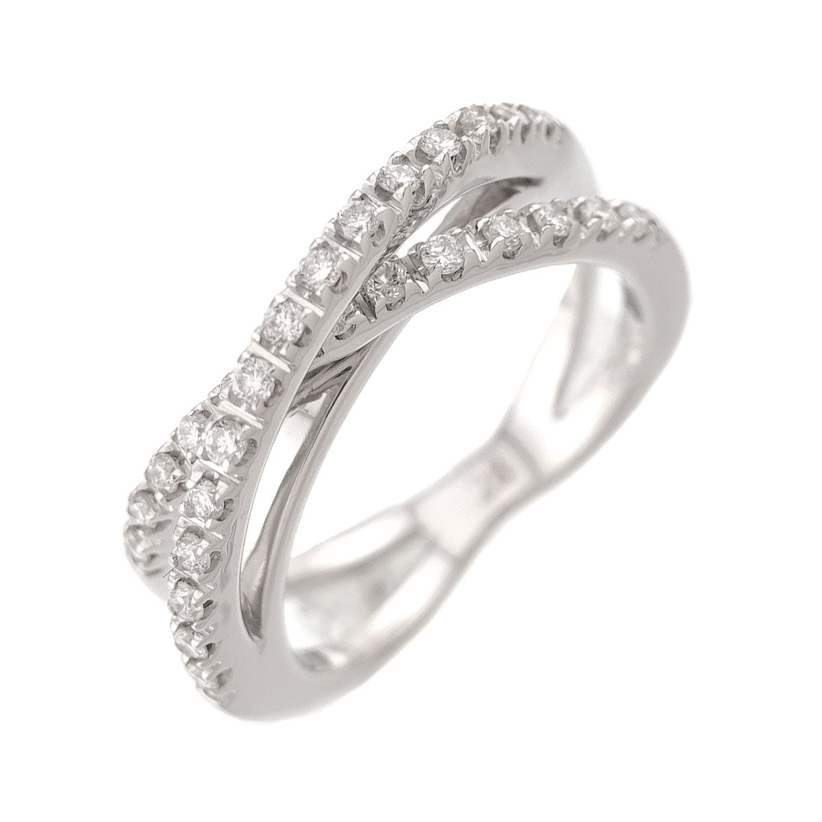 Aoyama Diamond 0.28ct Ring 18K WG 750 Size4.5(US)