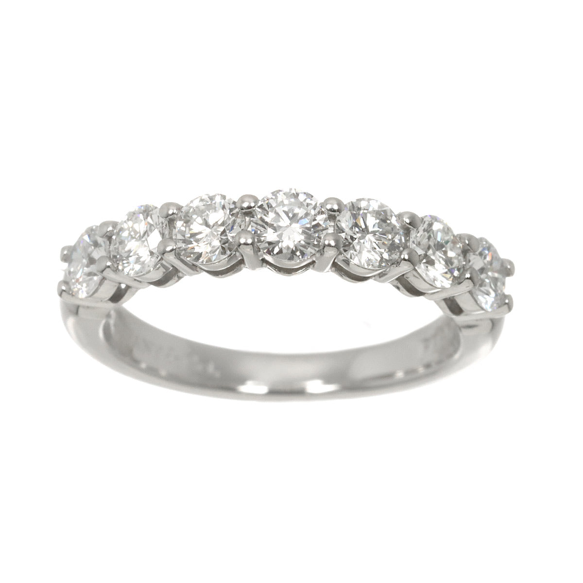 Half Diamond Ring Platinum size4.75-5(US)
