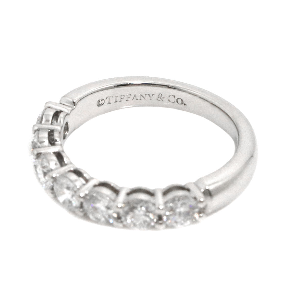 Half Diamond Ring Platinum size4.75-5(US)