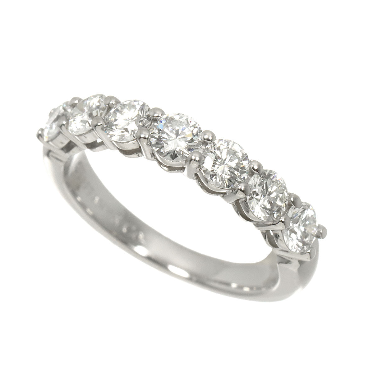 Half Diamond Ring Platinum size4.75-5(US)