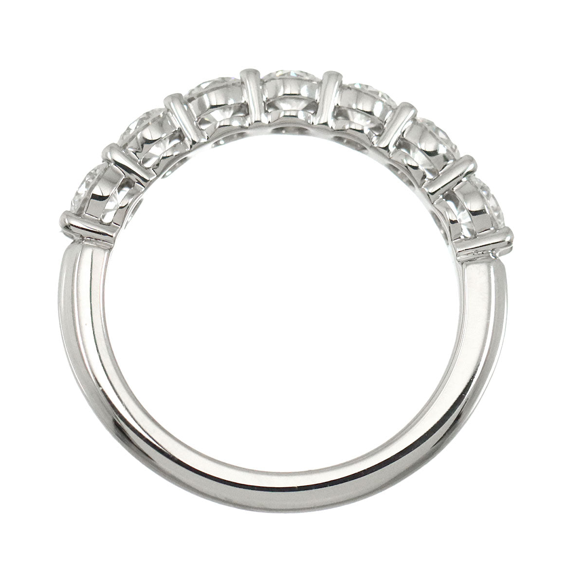 Half Diamond Ring Platinum size4.75-5(US)