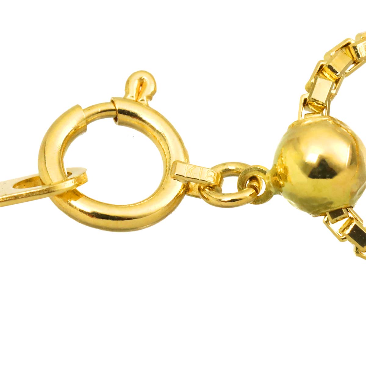 Venetian Necklace 18K K18 YG Yellow Gold 750