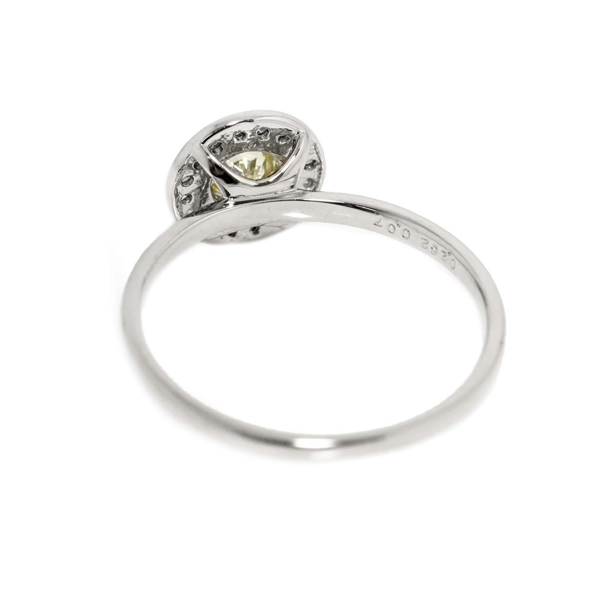 Diamond 0.252ct/0.07ct Ring Pt Platinum size5-5.25(US)