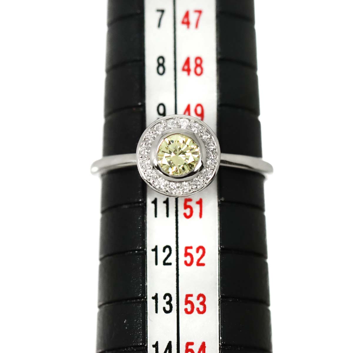 Diamond 0.252ct/0.07ct Ring Pt Platinum size5-5.25(US)