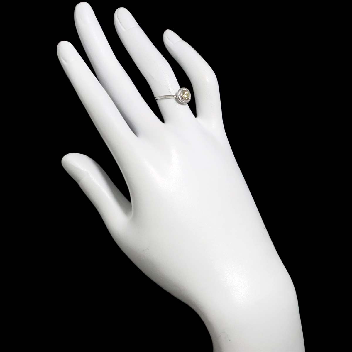 Diamond 0.252ct/0.07ct Ring Pt Platinum size5-5.25(US)