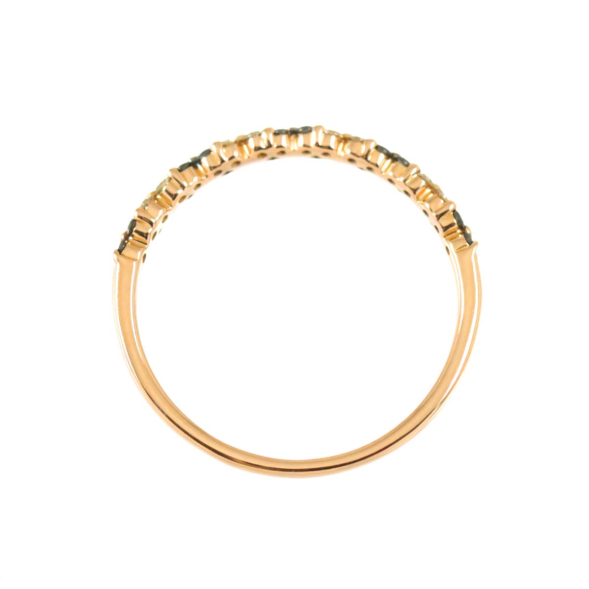 Diamond 0.36ct Ring 18K PG Pink Gold 750 Size7.5(US)