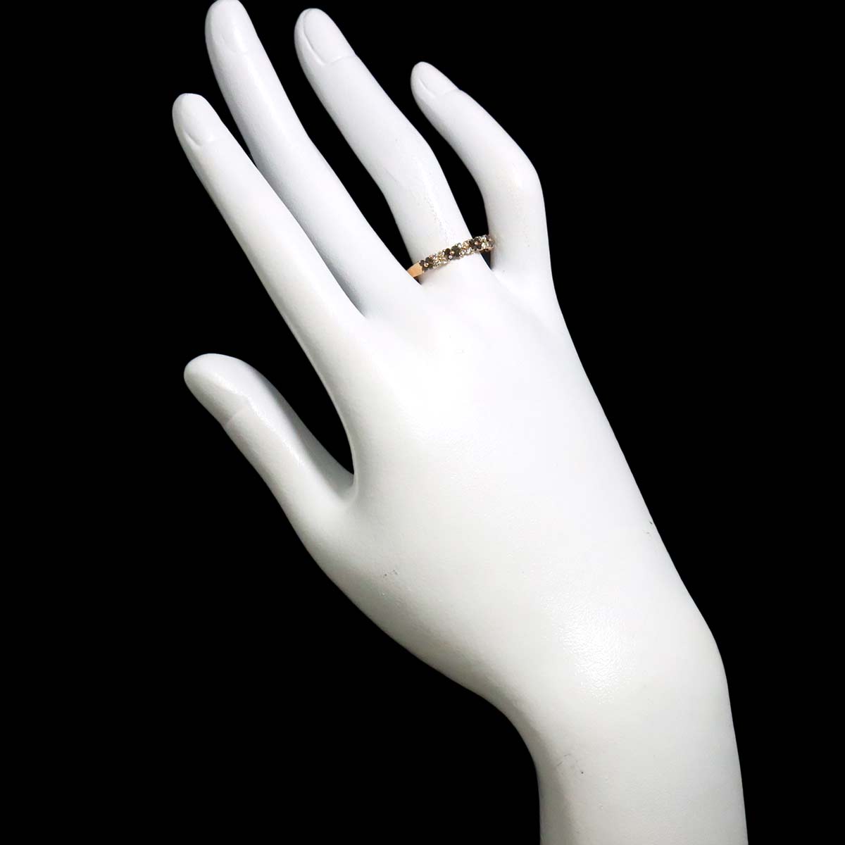 Diamond 0.36ct Ring 18K PG Pink Gold 750 Size7.5(US)