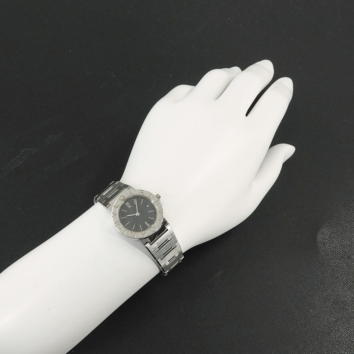 BVLGARIBVLGARI BB26SS Date Quartz Black Dial Ladies Watch