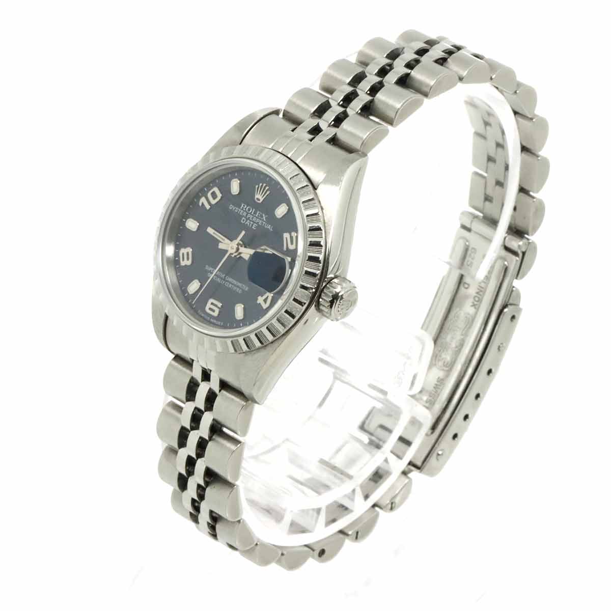 Oyster Perpetual Date 69240 Serial T Blue Dial Ladies Watch