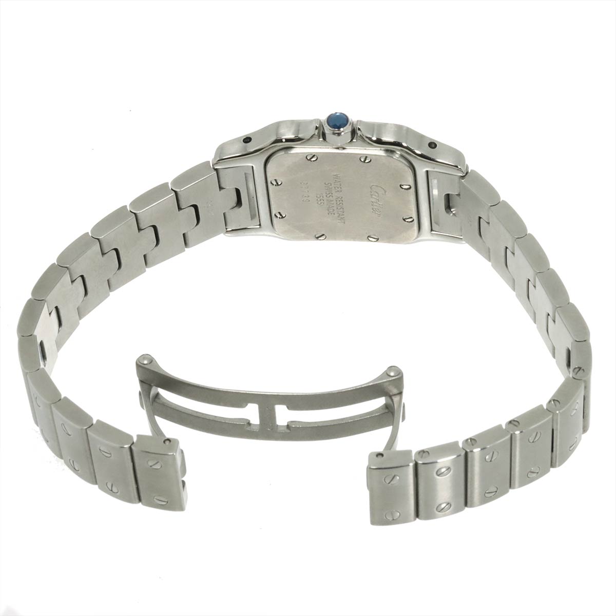 Santos Galbee SM W20064D6 Ice Blue Dial Quartz Ladies Watch