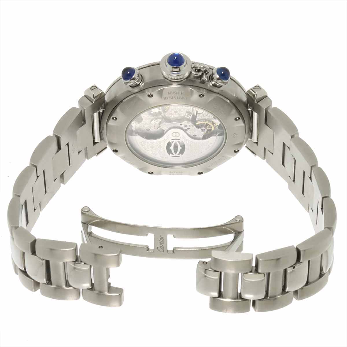 Pasha 38mm W31030H3 Chronograph Date Automatic Silver Dial