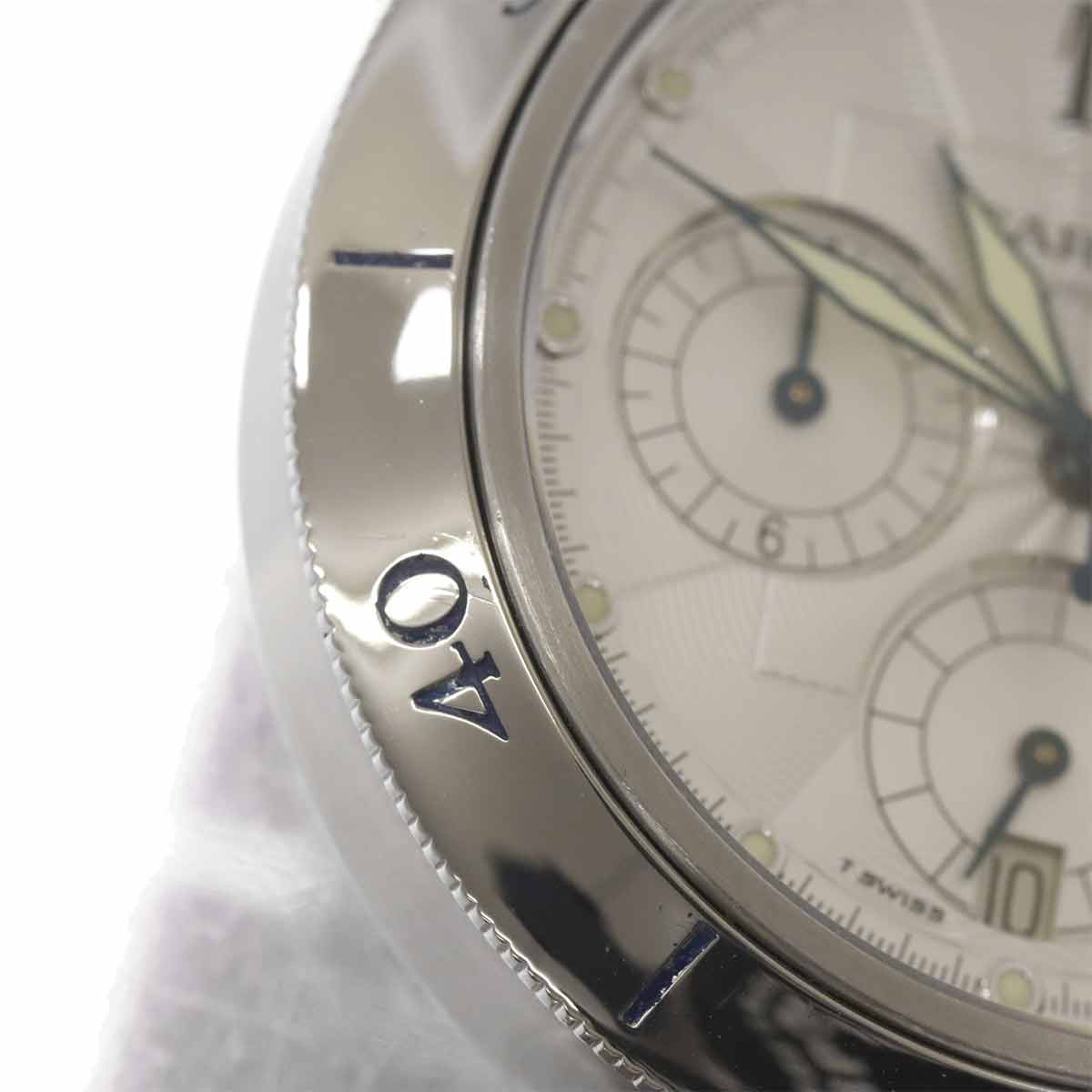 Pasha 38mm W31030H3 Chronograph Date Automatic Silver Dial