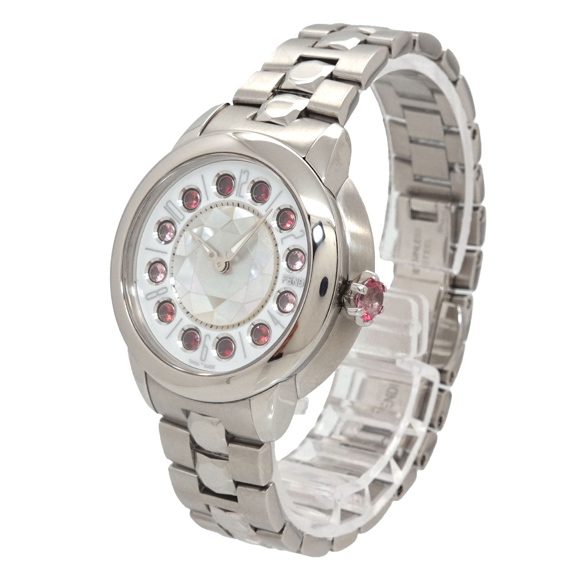Ishine 12100S Quartz White Shell Dial Ladies Watch