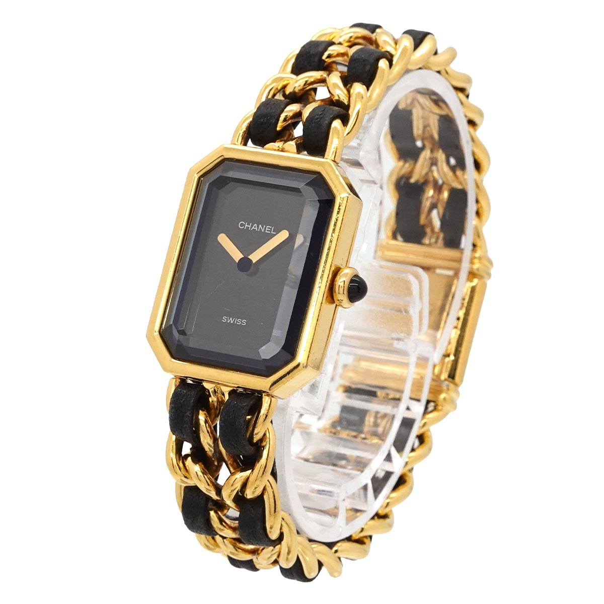 Premiere Size M H0001 Vintage Quartz Black Dial Ladies Watch