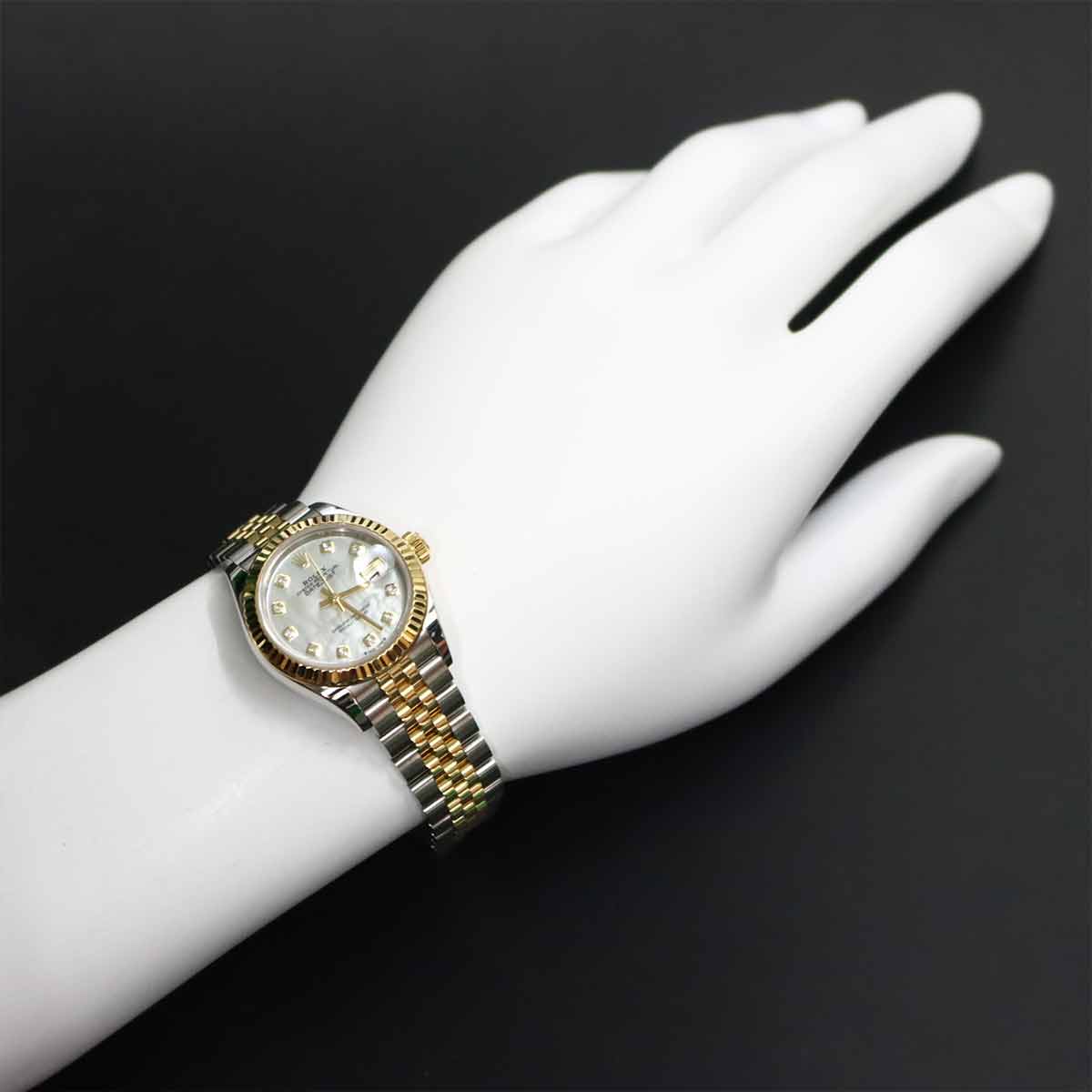 Datejust 279173NG Serial Random 750 YG White Shell Dial