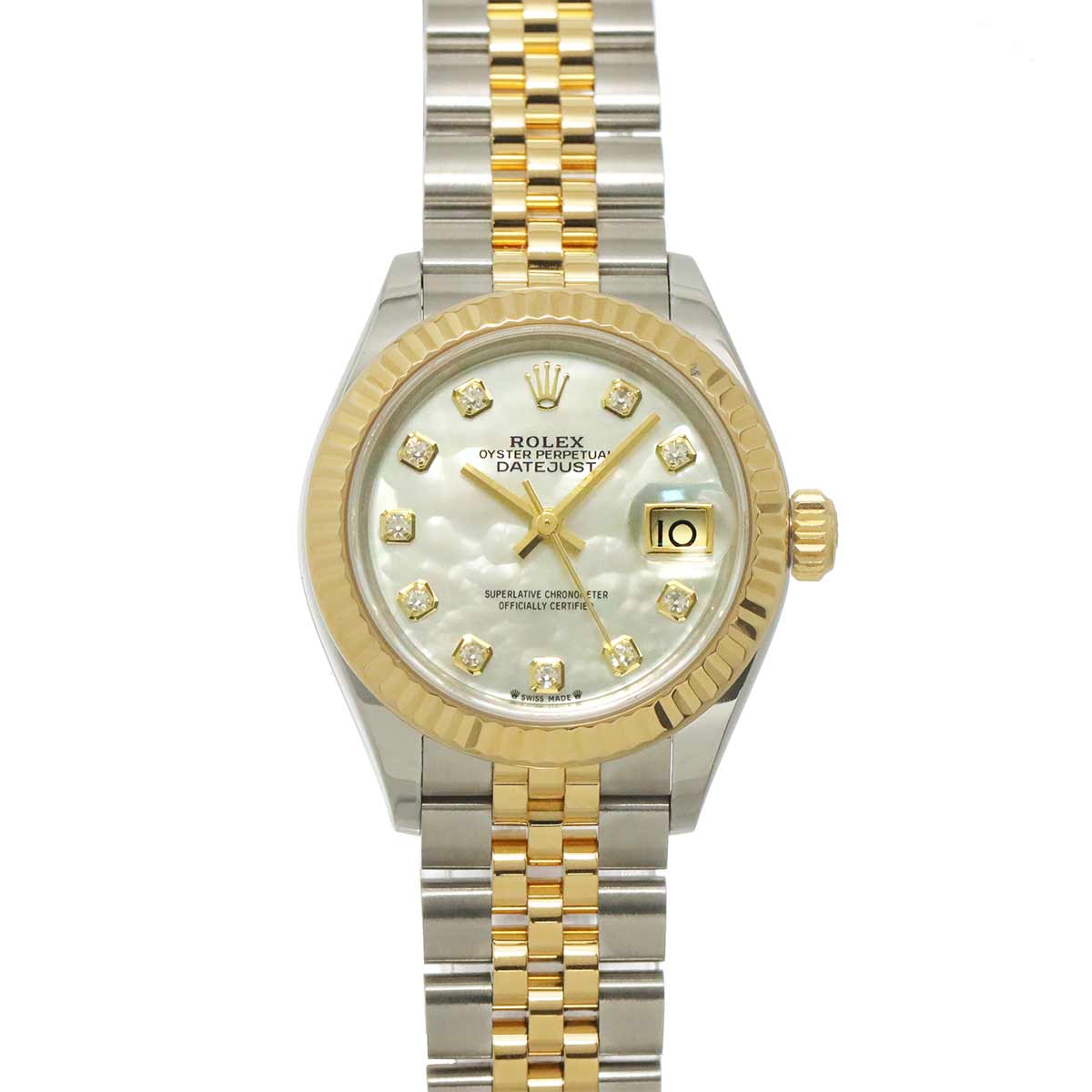 Datejust 279173NG Serial Random 750 YG White Shell Dial